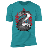 T-Shirts Tahiti Blue / S Pride and Ambition sumi-e Men's Premium T-Shirt