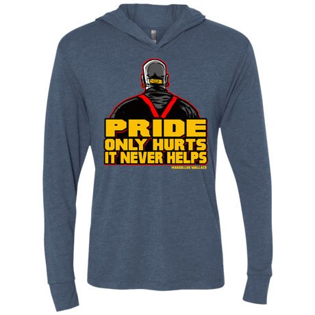 T-Shirts Indigo / X-Small Pride Triblend Long Sleeve Hoodie Tee