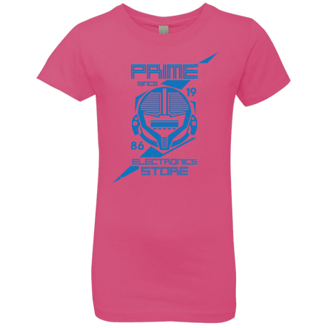T-Shirts Hot Pink / YXS Prime electronics Girls Premium T-Shirt