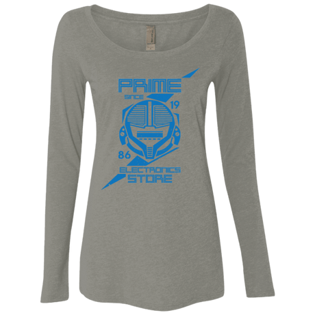 T-Shirts Venetian Grey / Small Prime electronics Women's Triblend Long Sleeve Shirt