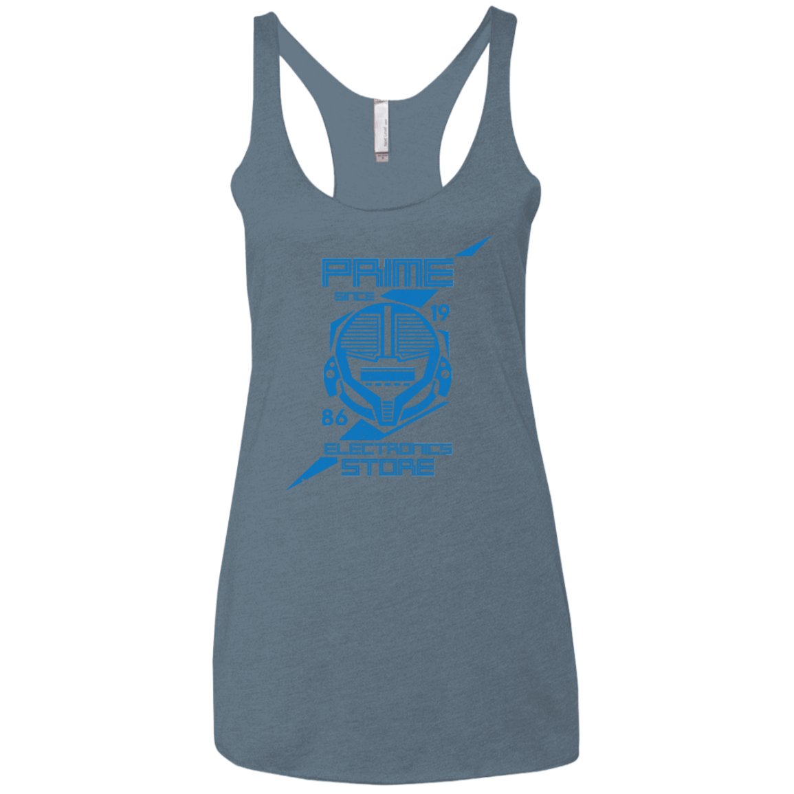 T-Shirts Indigo / X-Small Prime electronics Women's Triblend Racerback Tank