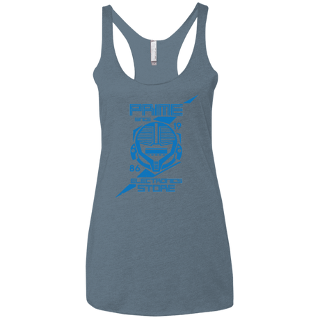 T-Shirts Indigo / X-Small Prime electronics Women's Triblend Racerback Tank