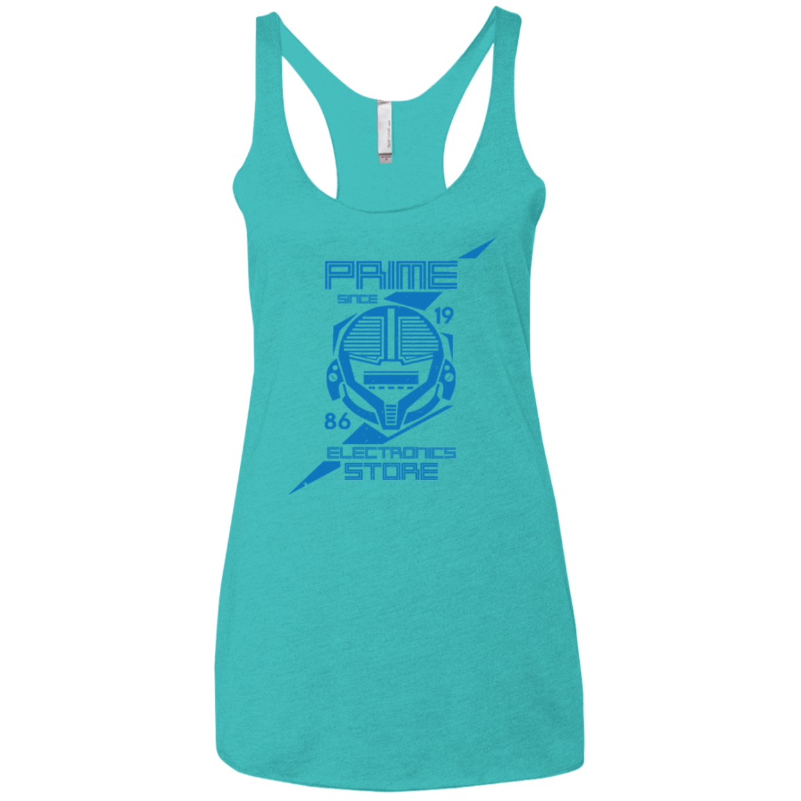 T-Shirts Tahiti Blue / X-Small Prime electronics Women's Triblend Racerback Tank