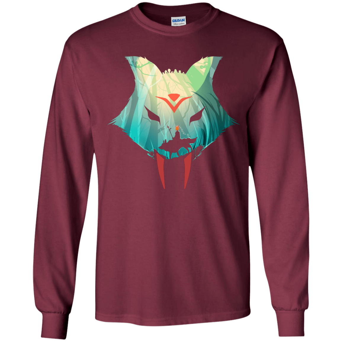 T-Shirts Maroon / YS Prince Momo Youth Long Sleeve T-Shirt