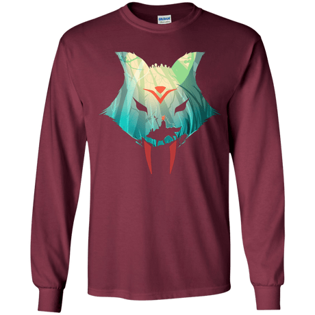 T-Shirts Maroon / YS Prince Momo Youth Long Sleeve T-Shirt
