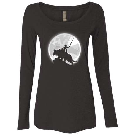 T-Shirts Vintage Black / Small Prince under the moon Women's Triblend Long Sleeve Shirt