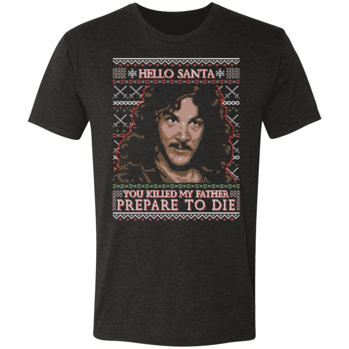 T-Shirts Vintage Black / S Princess Bride Inigo Ugly Sweater Men's Triblend T-Shirt