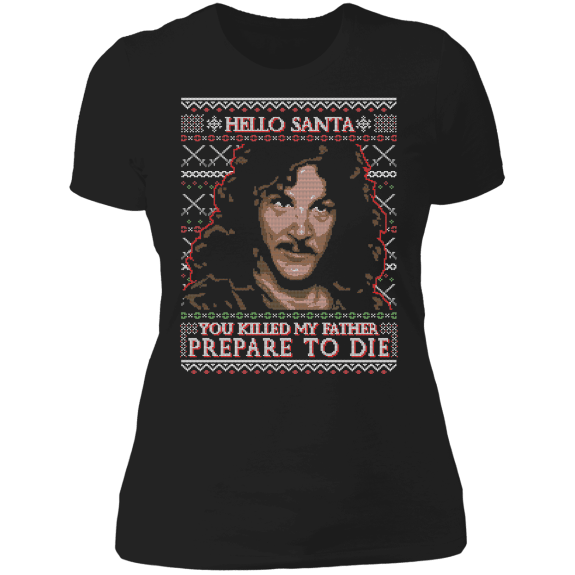 T-Shirts Black / X-Small Princess Bride Inigo Ugly Sweater Women's Premium T-Shirt