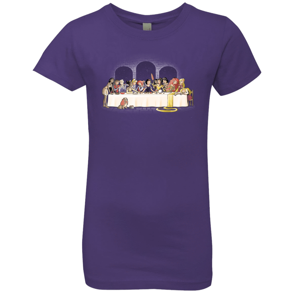 T-Shirts Purple Rush / YXS Princess Dinner (2) Girls Premium T-Shirt