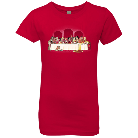 T-Shirts Red / YXS Princess Dinner (2) Girls Premium T-Shirt