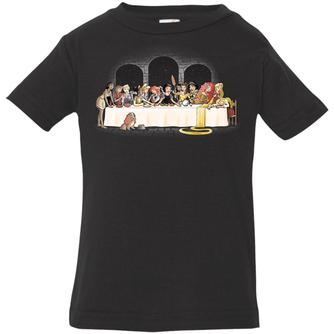 T-Shirts Black / 6 Months Princess Dinner (2) Infant Premium T-Shirt