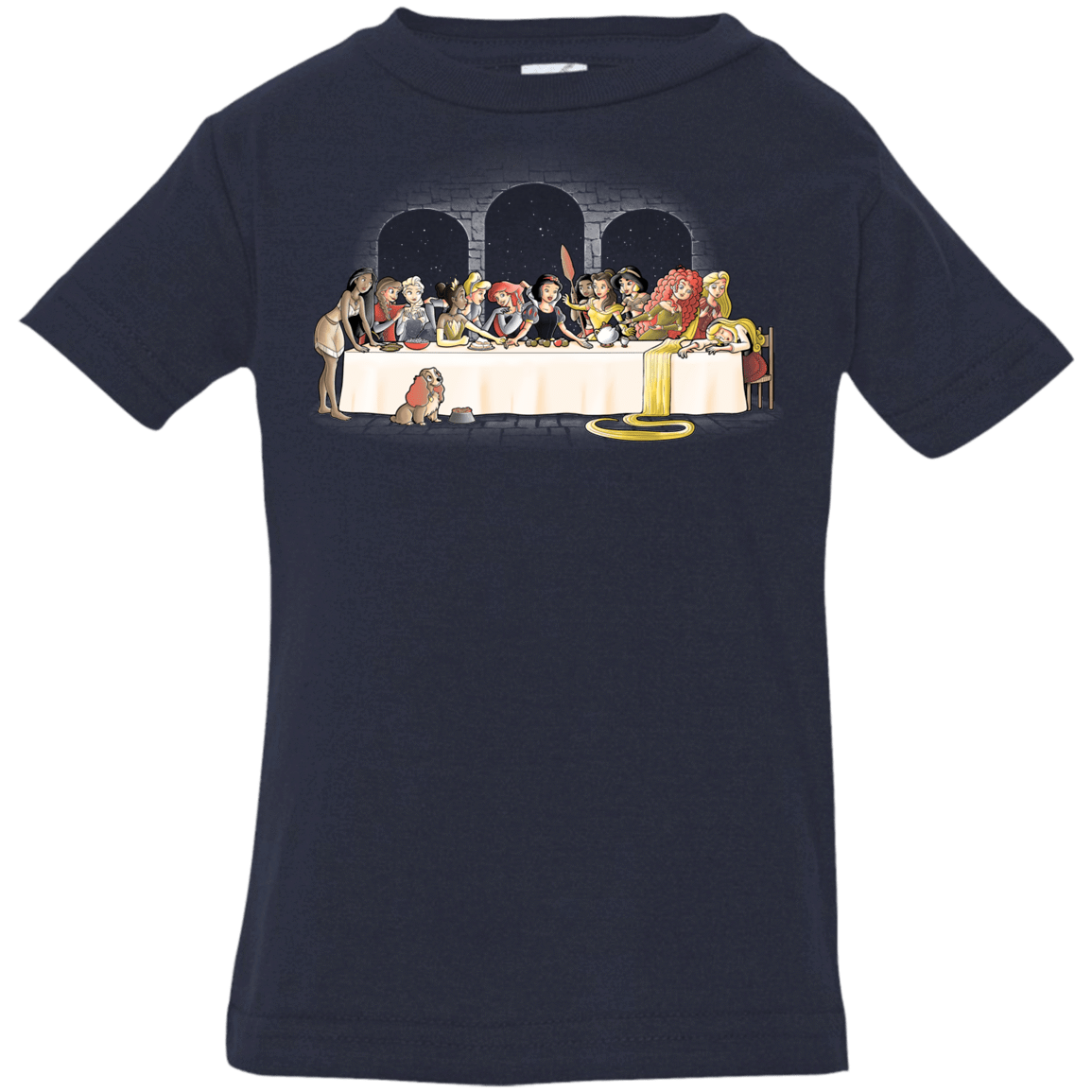 T-Shirts Navy / 6 Months Princess Dinner (2) Infant Premium T-Shirt