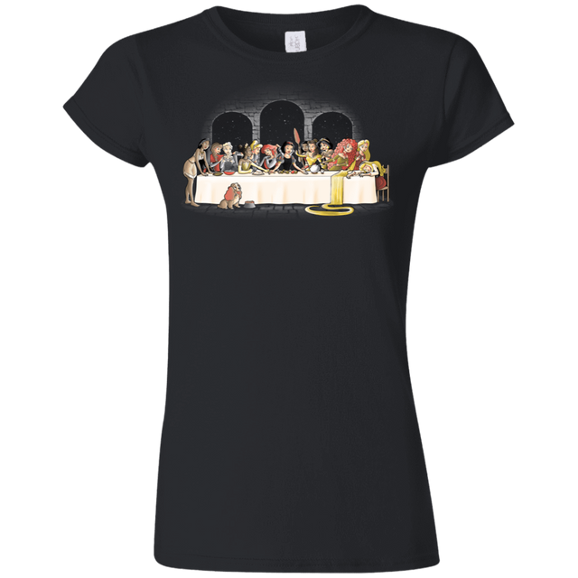 T-Shirts Black / S Princess Dinner (2) Junior Slimmer-Fit T-Shirt