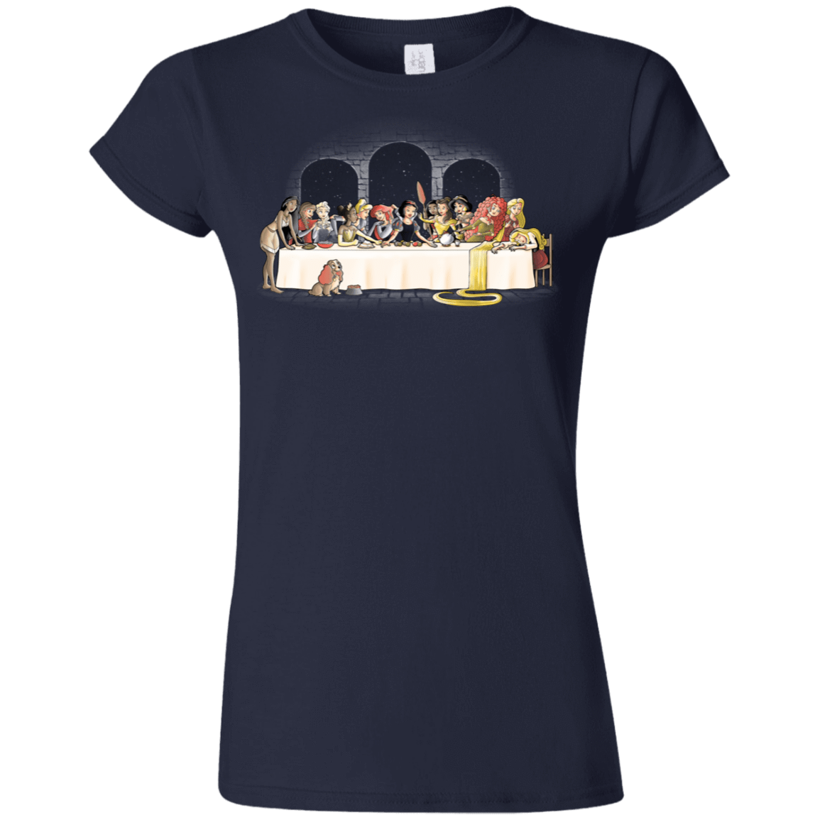 T-Shirts Navy / S Princess Dinner (2) Junior Slimmer-Fit T-Shirt