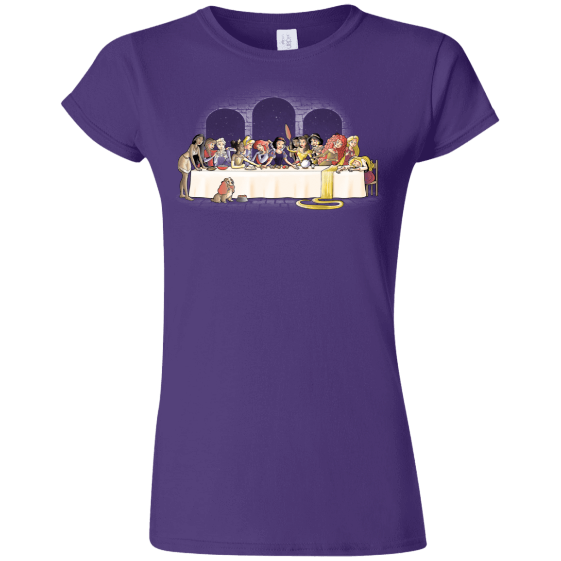 T-Shirts Purple / S Princess Dinner (2) Junior Slimmer-Fit T-Shirt