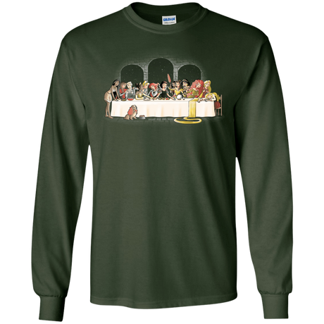 T-Shirts Forest Green / S Princess Dinner (2) Men's Long Sleeve T-Shirt