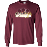 T-Shirts Maroon / S Princess Dinner (2) Men's Long Sleeve T-Shirt