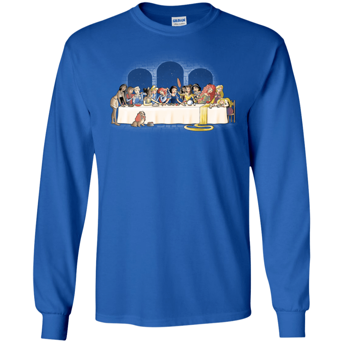 T-Shirts Royal / S Princess Dinner (2) Men's Long Sleeve T-Shirt