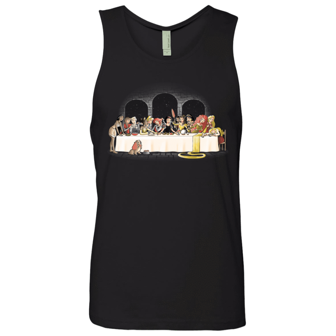 T-Shirts Black / S Princess Dinner (2) Men's Premium Tank Top