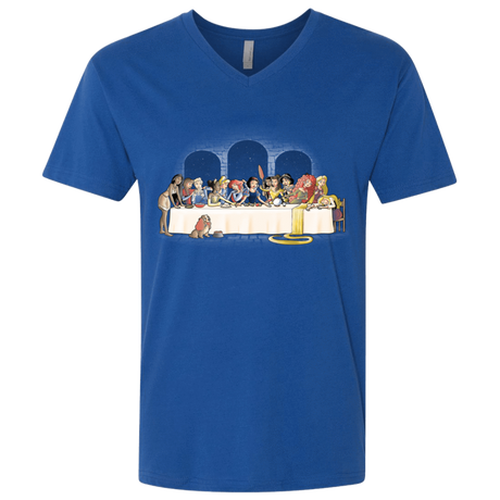 T-Shirts Royal / X-Small Princess Dinner (2) Men's Premium V-Neck