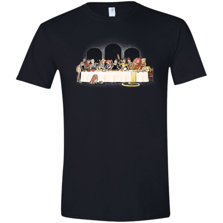 T-Shirts Black / X-Small Princess Dinner (2) Men's Semi-Fitted Softstyle