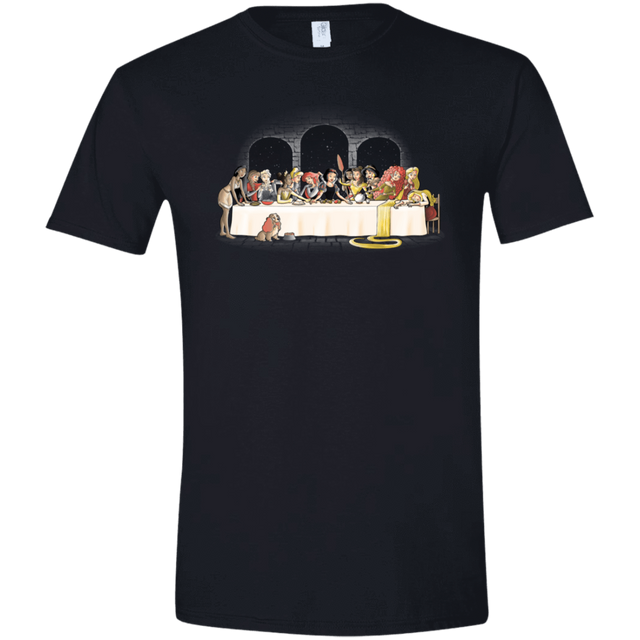 T-Shirts Black / X-Small Princess Dinner (2) Men's Semi-Fitted Softstyle