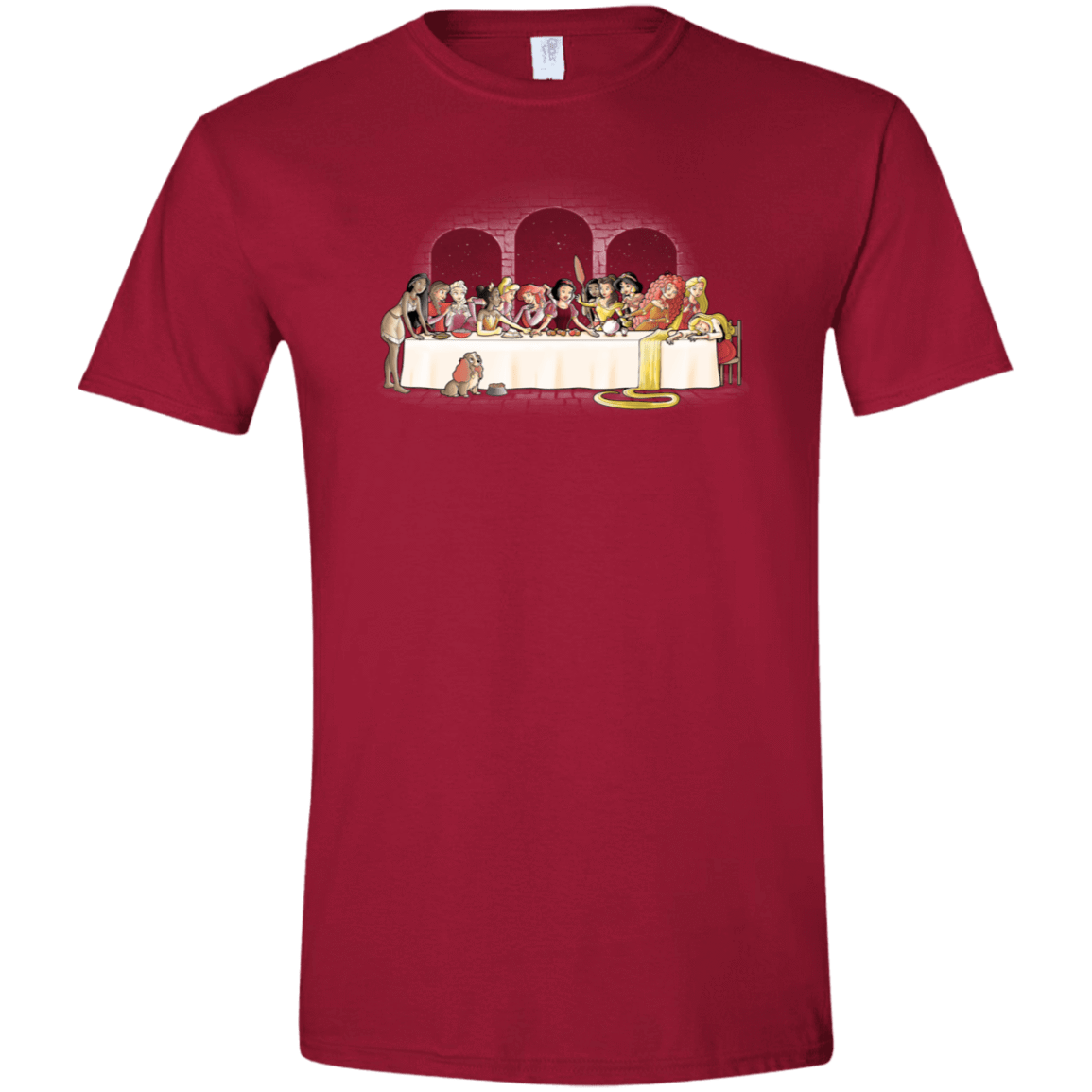 T-Shirts Cardinal Red / S Princess Dinner (2) Men's Semi-Fitted Softstyle