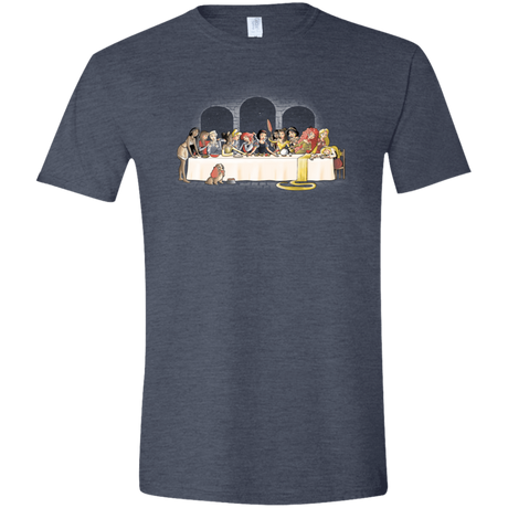 T-Shirts Heather Navy / S Princess Dinner (2) Men's Semi-Fitted Softstyle