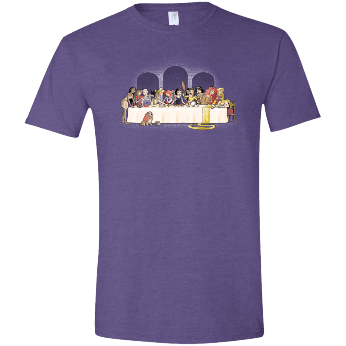 T-Shirts Heather Purple / S Princess Dinner (2) Men's Semi-Fitted Softstyle