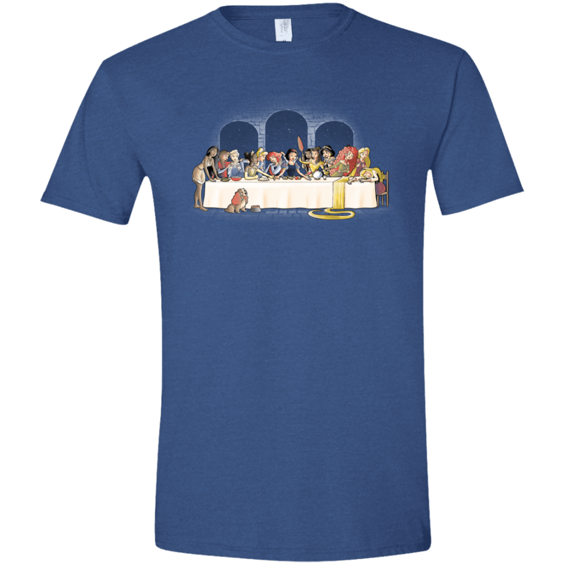T-Shirts Heather Royal / X-Small Princess Dinner (2) Men's Semi-Fitted Softstyle