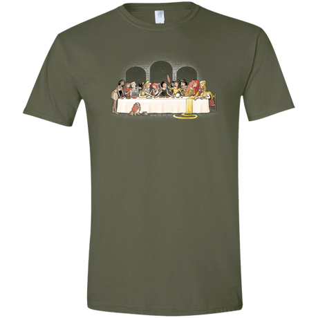T-Shirts Military Green / S Princess Dinner (2) Men's Semi-Fitted Softstyle