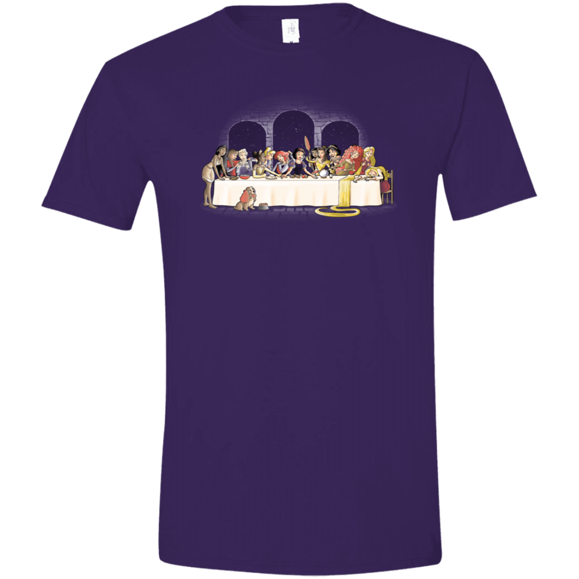 T-Shirts Purple / S Princess Dinner (2) Men's Semi-Fitted Softstyle