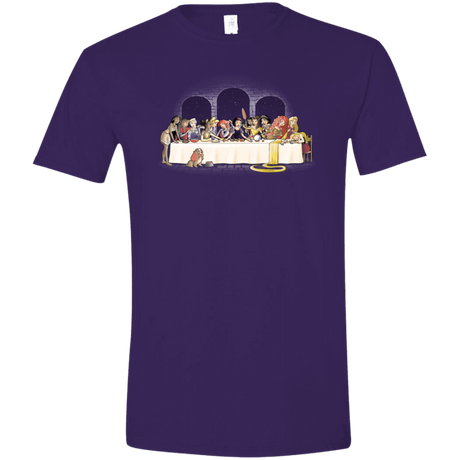 T-Shirts Purple / S Princess Dinner (2) Men's Semi-Fitted Softstyle