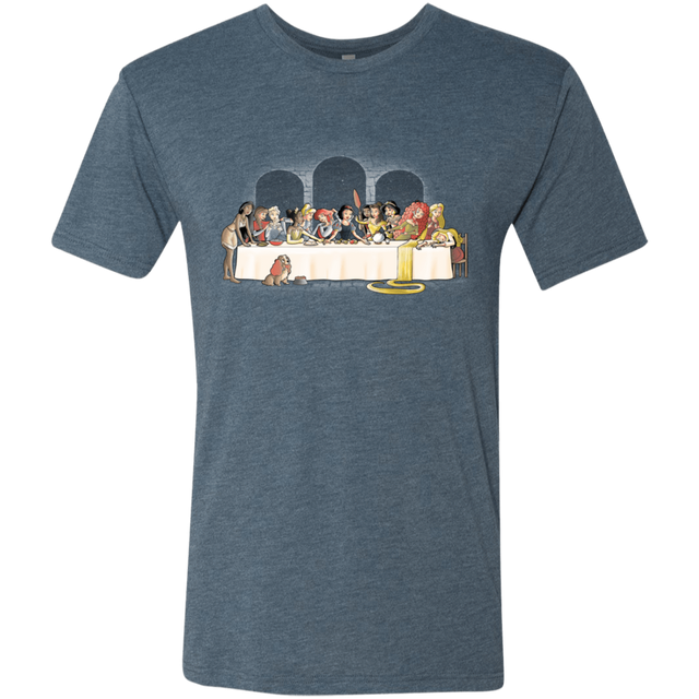 T-Shirts Indigo / S Princess Dinner (2) Men's Triblend T-Shirt