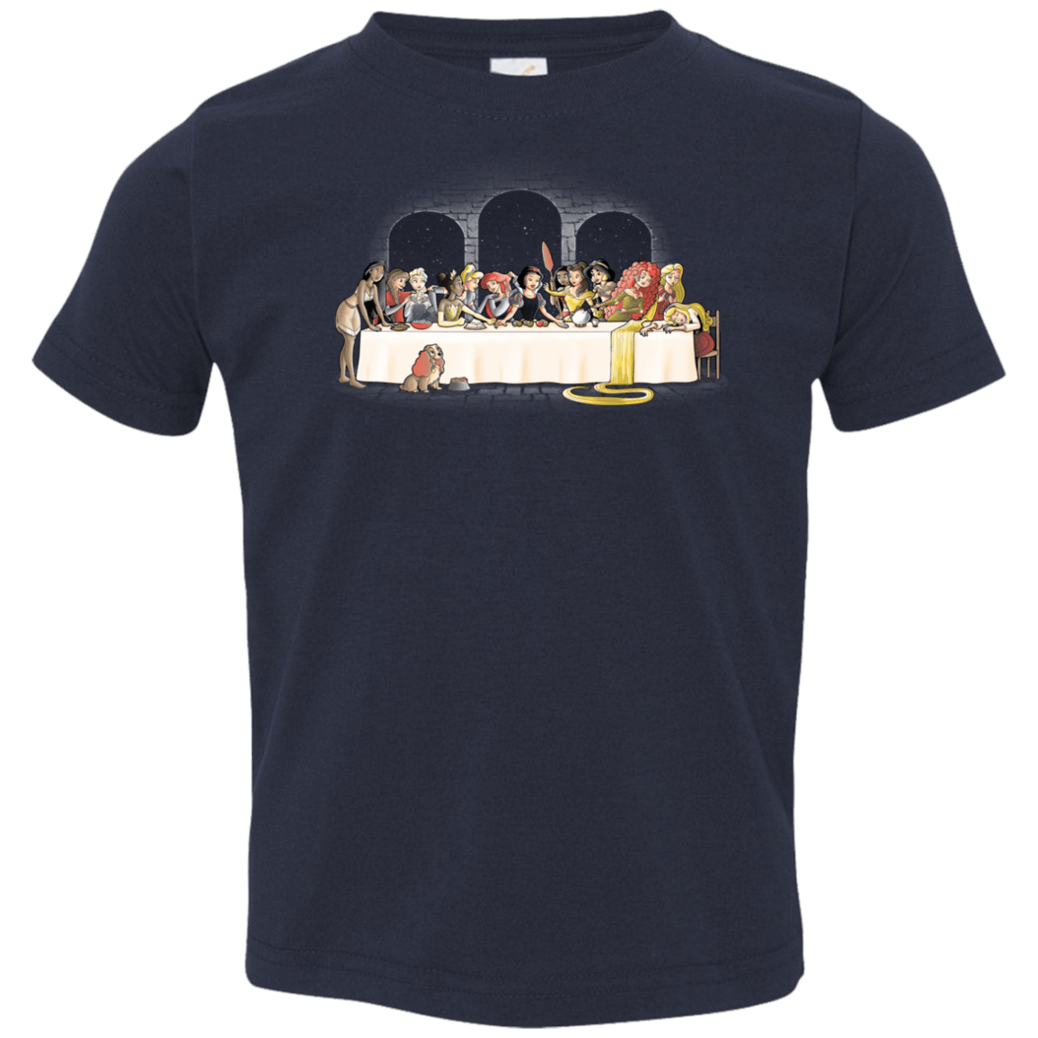 T-Shirts Navy / 2T Princess Dinner (2) Toddler Premium T-Shirt