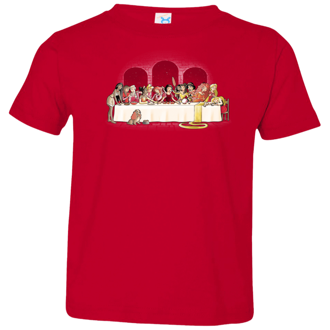 T-Shirts Red / 2T Princess Dinner (2) Toddler Premium T-Shirt
