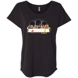 T-Shirts Vintage Black / X-Small Princess Dinner (2) Triblend Dolman Sleeve
