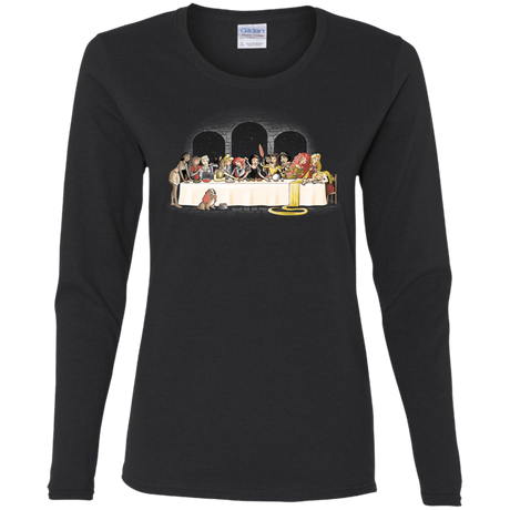 T-Shirts Black / S Princess Dinner (2) Women's Long Sleeve T-Shirt