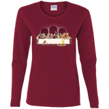 T-Shirts Cardinal / S Princess Dinner (2) Women's Long Sleeve T-Shirt