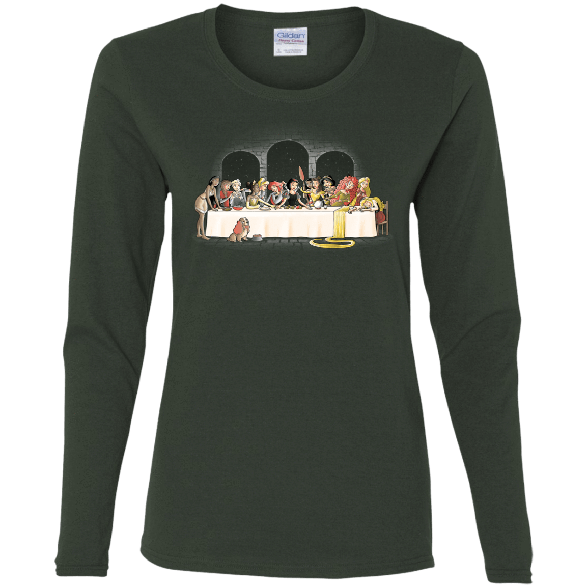 T-Shirts Forest / S Princess Dinner (2) Women's Long Sleeve T-Shirt