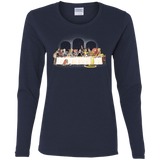 T-Shirts Navy / S Princess Dinner (2) Women's Long Sleeve T-Shirt