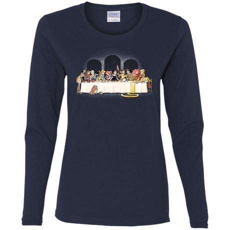 T-Shirts Navy / S Princess Dinner (2) Women's Long Sleeve T-Shirt