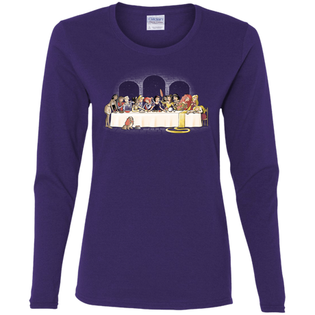 T-Shirts Purple / S Princess Dinner (2) Women's Long Sleeve T-Shirt