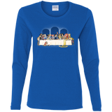 T-Shirts Royal / S Princess Dinner (2) Women's Long Sleeve T-Shirt