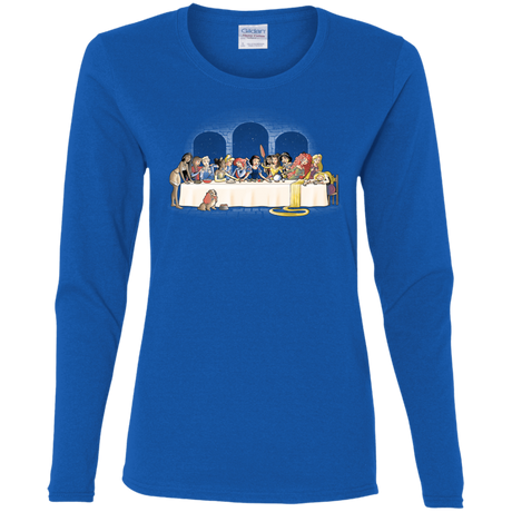 T-Shirts Royal / S Princess Dinner (2) Women's Long Sleeve T-Shirt