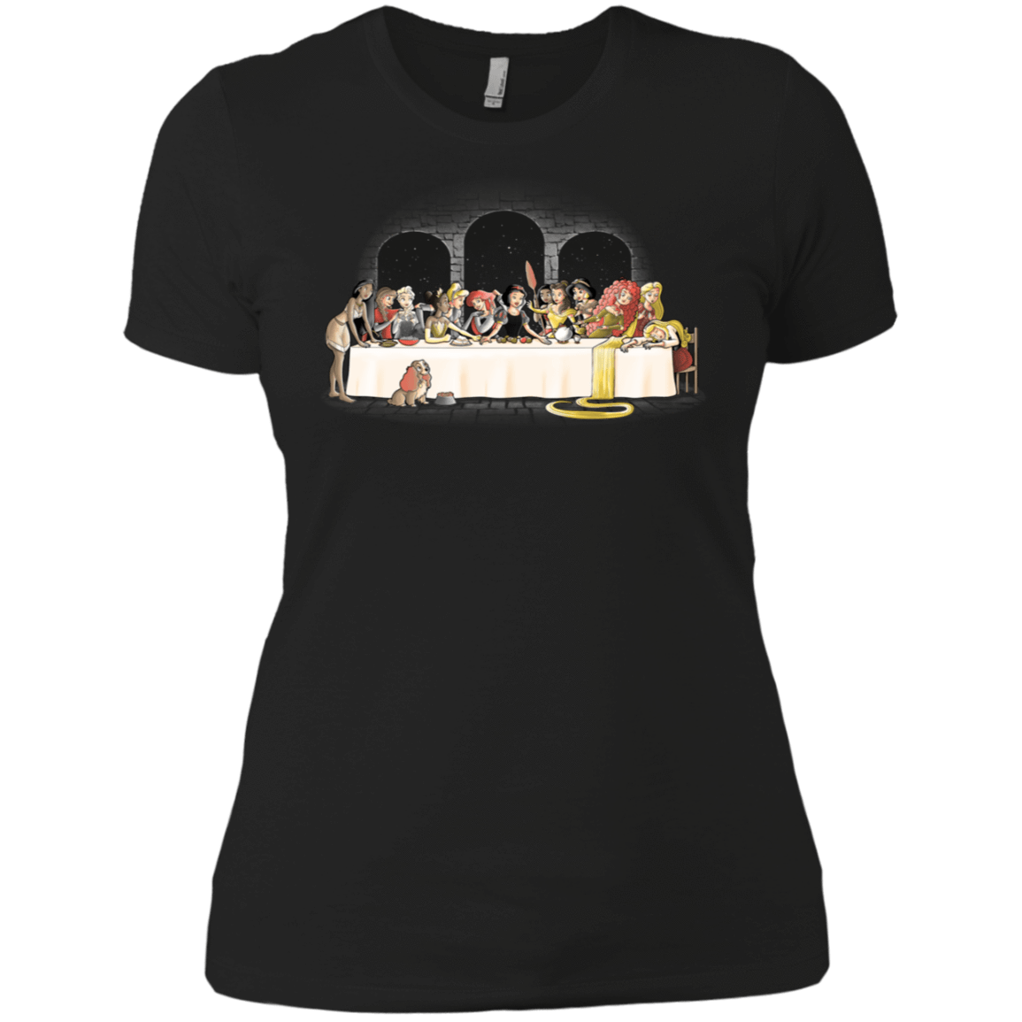 T-Shirts Black / X-Small Princess Dinner (2) Women's Premium T-Shirt