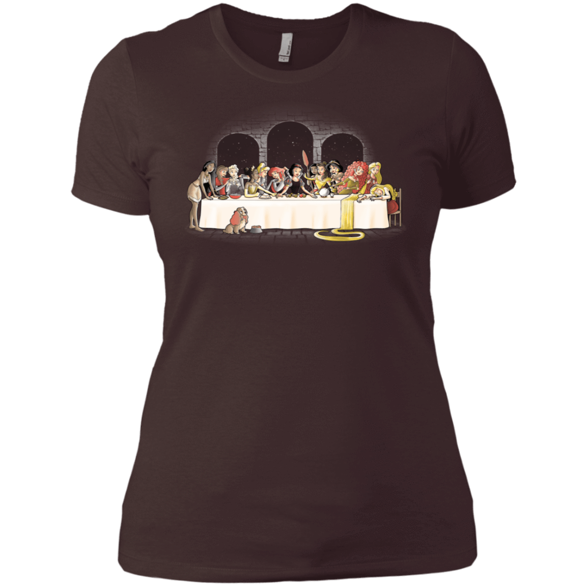 T-Shirts Dark Chocolate / X-Small Princess Dinner (2) Women's Premium T-Shirt