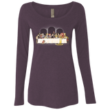 T-Shirts Vintage Purple / S Princess Dinner (2) Women's Triblend Long Sleeve Shirt