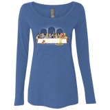 T-Shirts Vintage Royal / S Princess Dinner (2) Women's Triblend Long Sleeve Shirt
