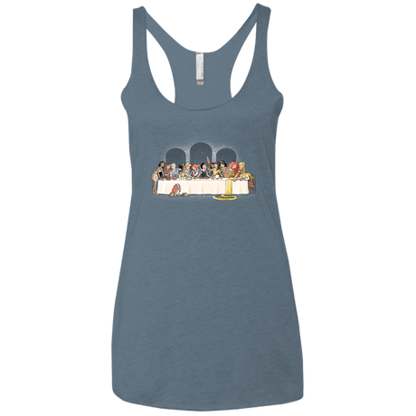 T-Shirts Indigo / X-Small Princess Dinner (2) Women's Triblend Racerback Tank